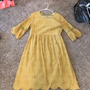 Mustard Orange Creek Dress